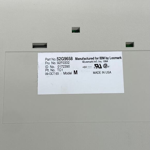 *Pre-Owned* VINTAGE PS/2 WIRED 1993 IBM KEYBOARD #52G9658 - Picture 5 of 5